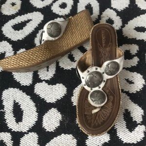 Cork Weft Wedges | silver jewels
